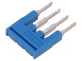 Punte de conectare piste 4 albastră 3,5mm UL94V-0
