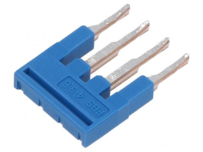 Punte de conectare piste 4 albastră 3,5mm UL94V-0 foto