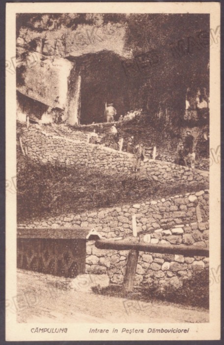 803 - CAMPULUNG, Arges, Dambovicioara Cave, Romania - old postcard - unused