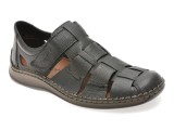 Cumpara ieftin Sandale RIEKER negre, 5281, din piele naturala