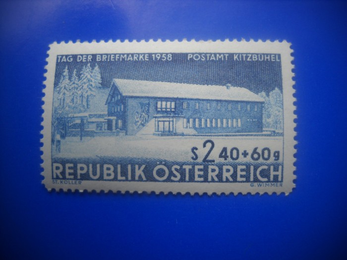 HOPCT TIMBRE MNH 11 - ZIUA MARCII POSTALE 1958 AUSTRIA - 1 VAL AUSTRIA