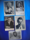 HOPCT LOT NR 1307 GERMANIA-ACTORI / ARTISTI-5 CARTI POSTALE-NECIRCULATE