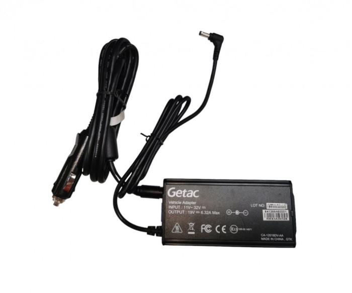 Incarcator Getac pentru masina și camioane CA-12019DV-AA, intrare 11 &ndash; 32V, iesire 19V &ndash; 6.32A &ndash; 120W