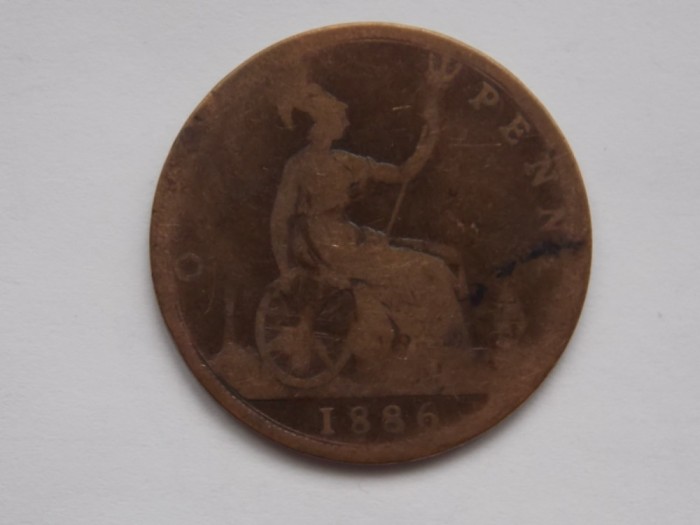 one penny 1886 GBR