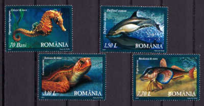 RO 2007 ,LP 1755a,&amp;quot;Fauna din Marea Neagra&amp;quot; , serie , MNH foto