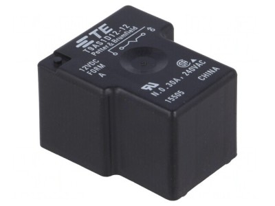 Releu electromagnetic 12VDC 30A SPST-NO T9A foto