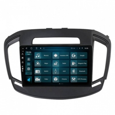 Navigatie Opel Insignia (2014-2016) 4GB RAM Android 13 Quadcore DSP GPS Wi-FI Carplay Android Auto USB Bluetooth Waze Touchscreen 9 inch foto