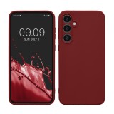 Husa Kwmobile pentru Samsung Galaxy S23 FE, Visiniu, Silicon, KWM000021LO008C, Carcasa