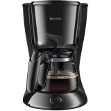 Cafetiera Philips Daily Collection HD7461/20, 1000 W, cana din sticla, 1,2 l, aroma twister, cronometru, negru