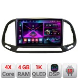 Navigatie Fiat Doblo 2015-2018 A-DOBLO15 4+64 InCell Display 1K Android Waze USB Navigatie Internet Youtube Radio