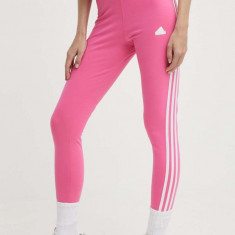 adidas colanti femei, culoarea roz, cu imprimeu, IS3623