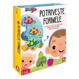 Joc Educativ Potriveste Formele, 4 Cartonase si 22 Carduri Puzzle, CMCLASS