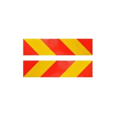 Autocolant reflectorizant galben-rosu, 56x13,5 cm Cod: AN102 Automotive TrustedCars foto