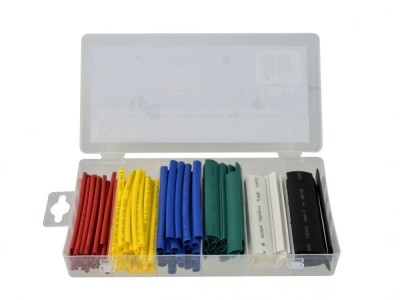 Set tuburi termocontractabile, 128 bucati, Geko G02813 foto