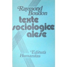TEXTE SOCIOLOGICE ALESE-RAYMOND BOUDON 1990
