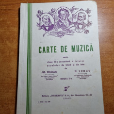 manual de muzica - pentru clasa a 6-a secundara - din anul 1943