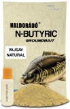 Haldorado N-Butyric Groundbait 800g + 50ml - Nada Pescuit Crap, Amur - Fermentat Natural: Acid Butiric, Branza, Miere, Prune