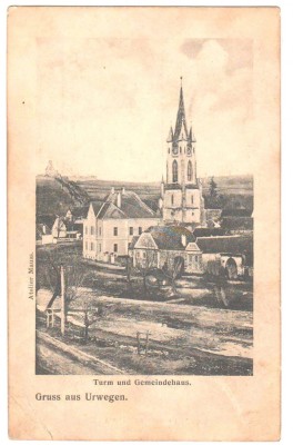 SV * Salutari din GARBOVA * TURNUL * Biserica Evanghelica * CASA COMUNITARA foto