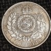 Brazilia 1000 Reis Argint 1878 Pedro II - Moneda Argint Istorică