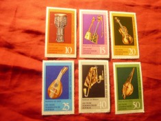 Serie DDR 1971 Instrumente muzicale . 6 valori
