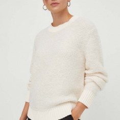 Marc O'Polo pulover de lana DENIM femei, culoarea bej