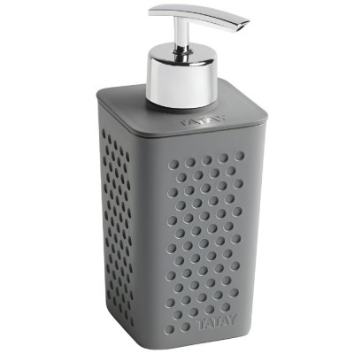 Dozator sapun lichid Tatay Bohol S6420200, polipropilena, gri antracit, 300 ml foto