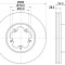 Disc frana FORD TRANSIT platou / sasiu (2006 - 2014) KRIEGER 0950004192