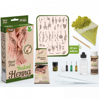 Set henna instant - tatuaj pentru m&amp;acirc;ini și picioare foto