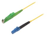 Patch cord fibră optică E2/APC, LC/UPC, 5m, 9/125um