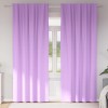 Perdele cu perdele 2 pcs Violet Poliester