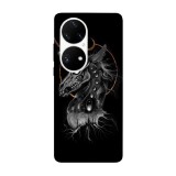 Husa compatibila cu Huawei Nova Y70 model Curse Unicorn, Silicon, TPU, Viceversa, Transparent, Carcasa