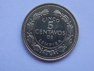 5 CENTAVOS 1994 HONDURAS foto