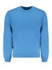 Bluză bărbați cu logo, croială Regular fit, decolteu la baza g&acirc;tului, Albastru, 2XL, Napapijri