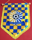 Fanion de protocol - fotbal - CSL STEFANESTI (Dimensiuni mari 36x25 cm)