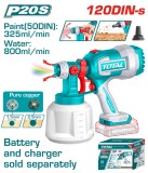 TOTAL - PISTOL DE VOPSIT - 800ML - LI-ION - 20V (NU INCLUDE ACUMULATOR SI INCARCATOR) PowerTool TopQuality