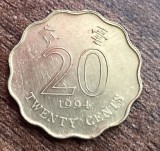 C50 - Moneda foarte veche - Hong Kong - 20 centi - 1994