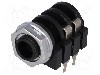 Conector jack, Jack 6,3mm, 2 contacte, mama, NINIGI - JC-212