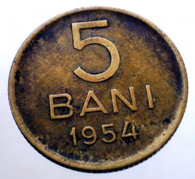 7.168 ROMANIA RPR 5 BANI 1954 foto