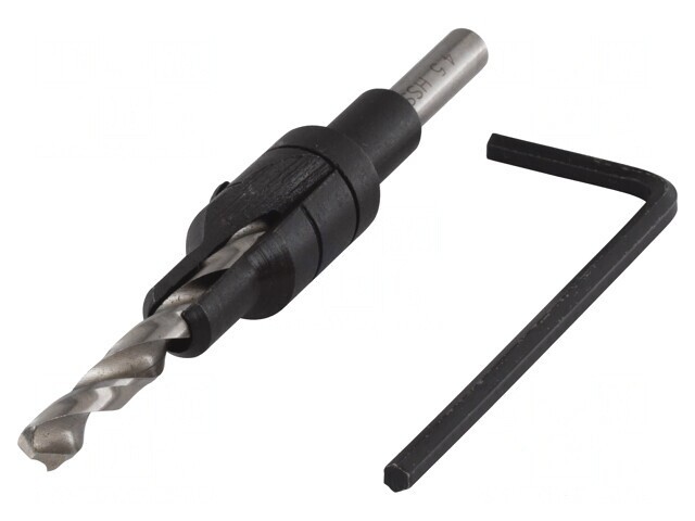 Burghiu Pregăurire &Oslash; 4,5mm Blister cu Ad&acirc;ncitor