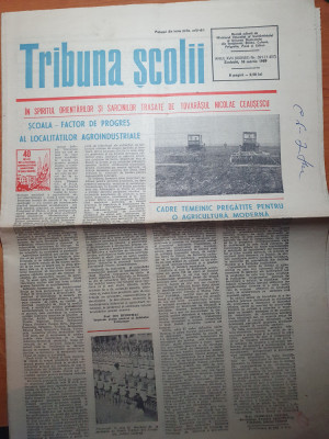 ziarul tribuna scolii 18 martie 1989 foto