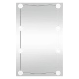 Cumpara ieftin Oglinda de perete cu lumini LED 40x60 cm sticla dreptunghiular