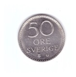 Moneda Suedia 50 ore 1973, stare foarte buna, curata