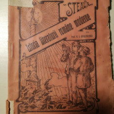 Istoria literaturii romane moderne, N.I. Apostolescu, 1913, Bibl. Soc. Steaua