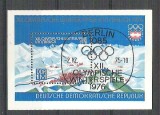 Germany DDR 1975 Sport, perf. sheet, used H.018, Stampilat