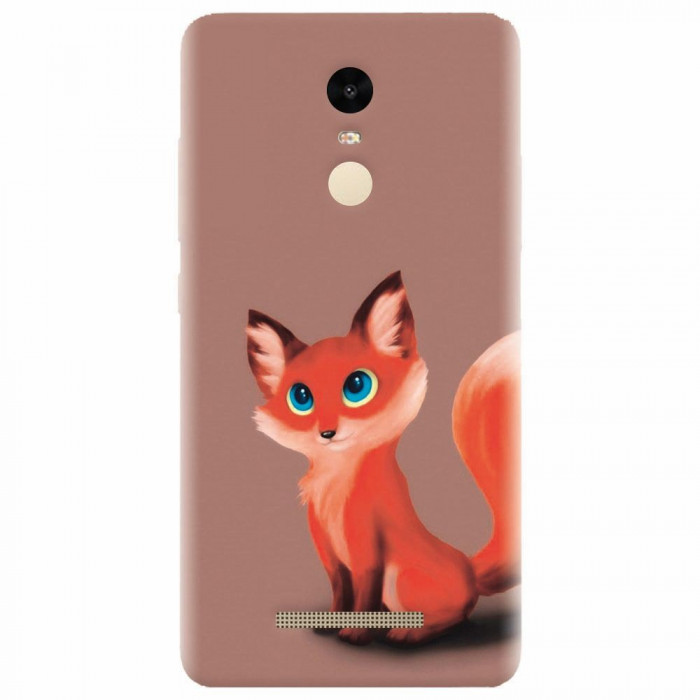 Husa silicon pentru Xiaomi Remdi Note 3, Fox Cartoon Animal And