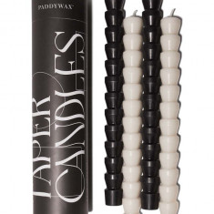 Paddywax set de lumânări Black & White 4-pack