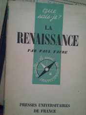 Paul Faure - La renaissance (Editia: 1958) foto