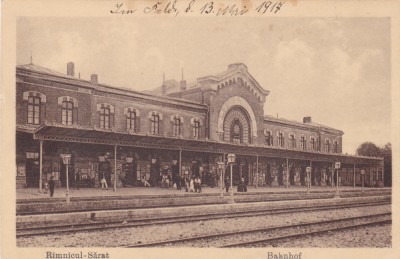 R&amp;acirc;mnicu Sărat - GARA CIRCULATA 1917. foto