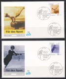 Germania 1996 - Jocurile Olimpice Atlanta-Centenarul JO, 4 FDC-uri, Set complet