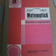 K. Teleman - Matematica. Geometrie si trigonometrie. Manual clasa a IX-a (1980)